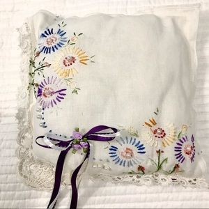 Wedding Ring Pillow Ring Bearer Flower Girl Purple